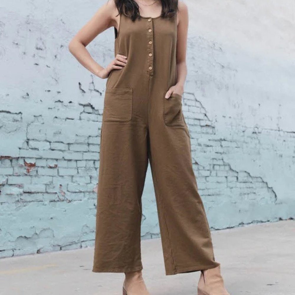 Dolkii - Jumpsuit Luna in Avocado (XS)